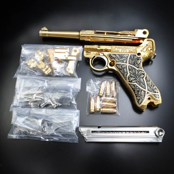 マルシン モデルガン ルガーP08 ゲーリング 組み立てキット 4インチ