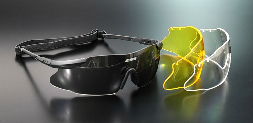 ESS シューティンググラス ICE 3LS レンズ3枚付 ハイデフイエロー