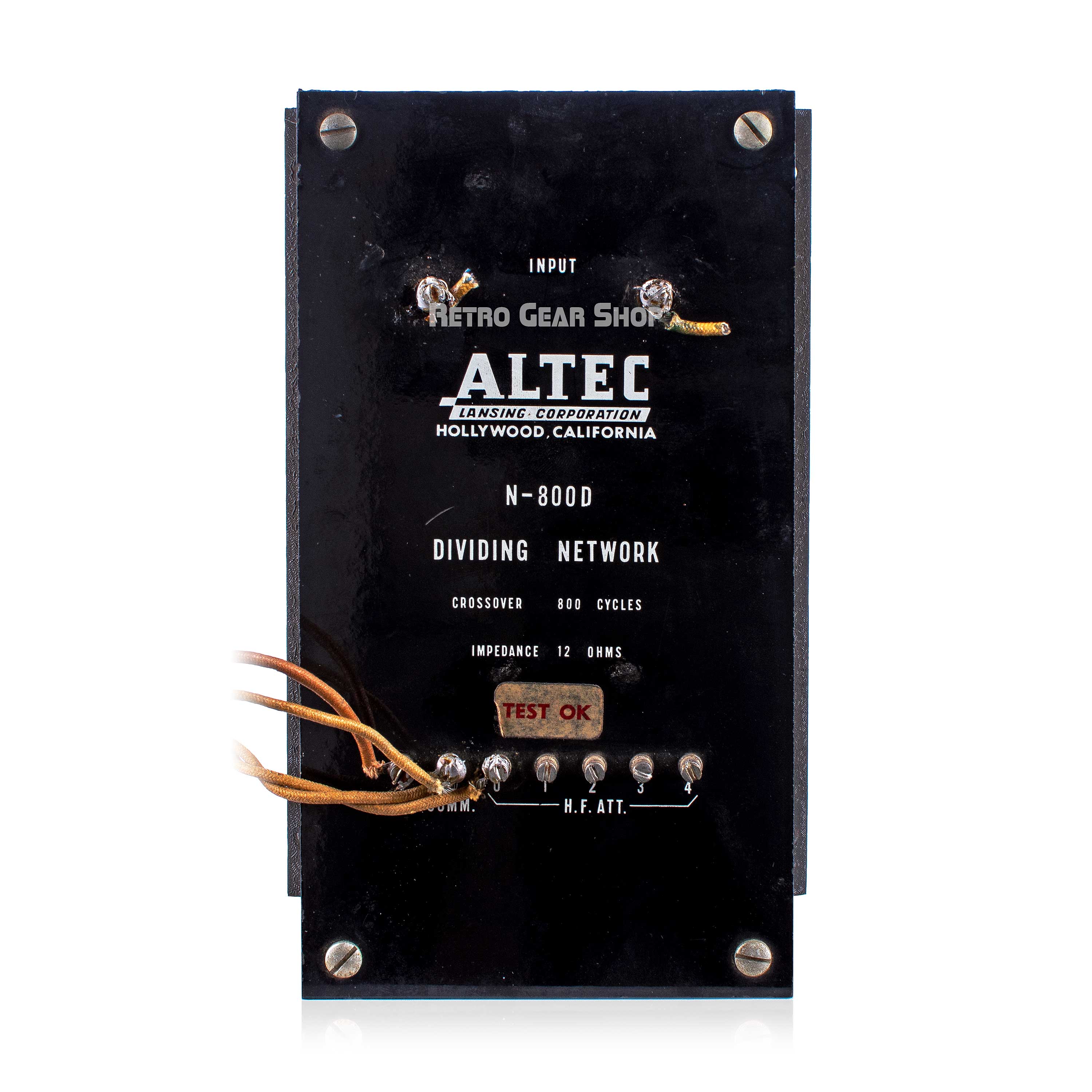 Altec N-800-D Dividing Crossover Network Vintage Rare N800D– Retro