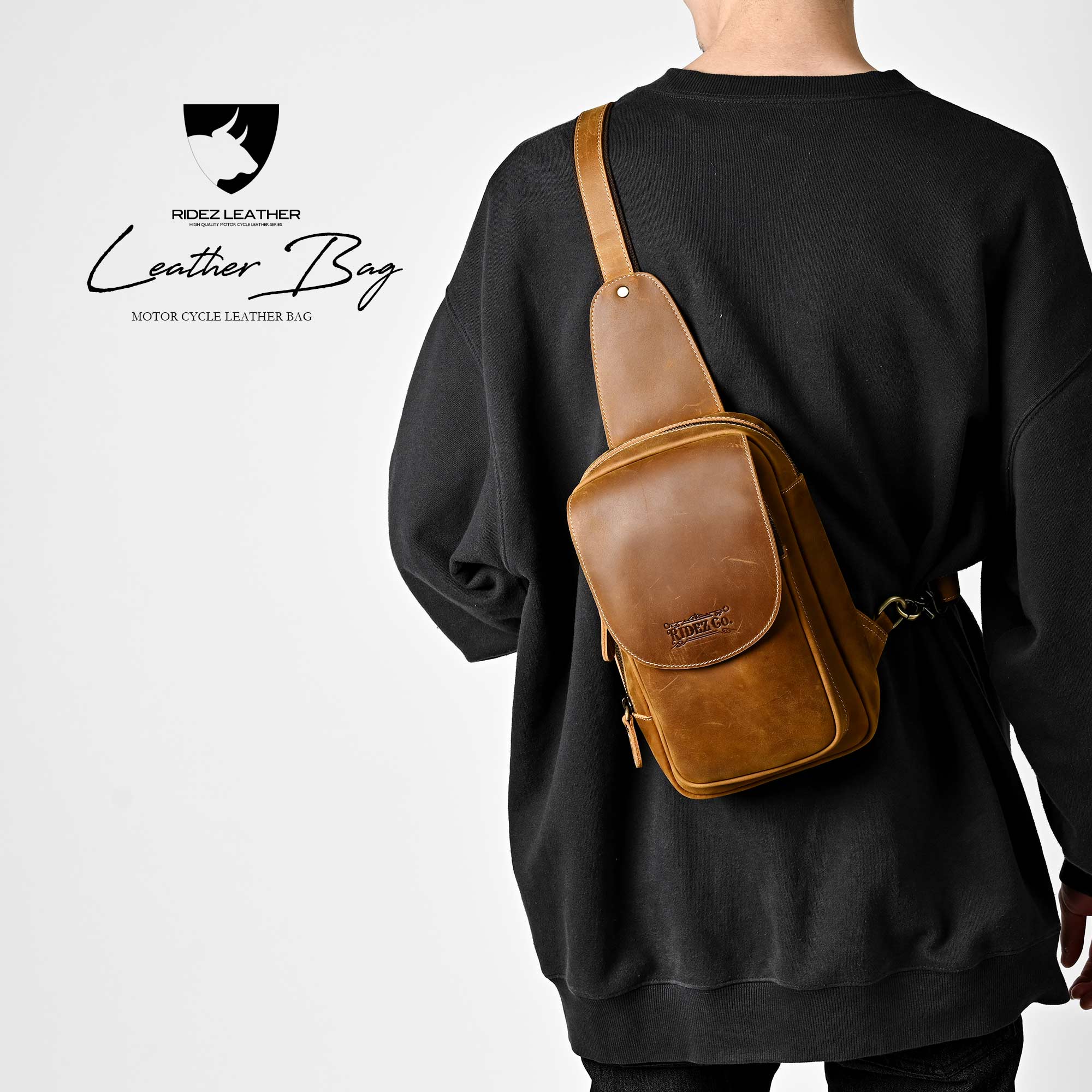 バイク用バッグなのにおしゃれ？！激レア！特別な高級素材のクレイジー