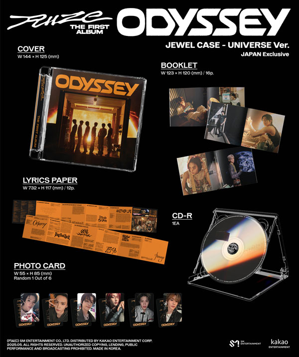 RIIZE The 1st Album『ODYSSEY』【Jewel Case Ver. (Japan Exclusive