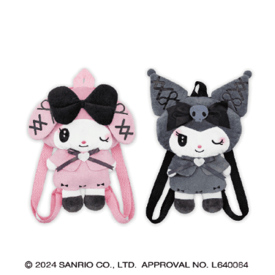 マイメロディ＆クロミ 真夜中のメロクロぬいぐるみリュック2