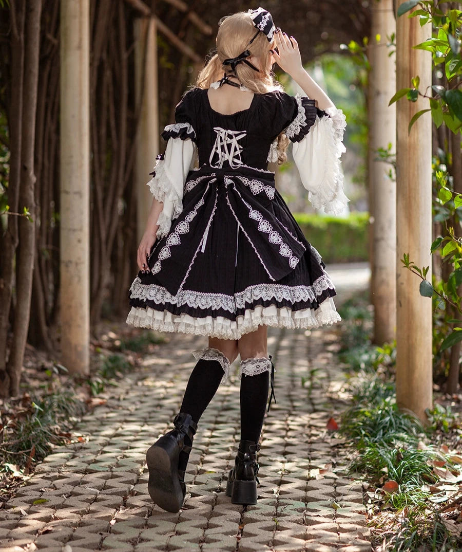 ヴィンテージロリィタ風レースリボンカチューシャ – ロリータ