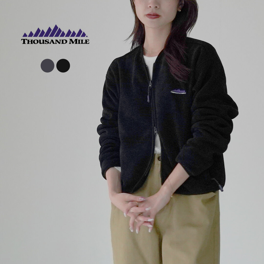 THOUSAND MILE（サウザンドマイル） ニットフリース ジップ