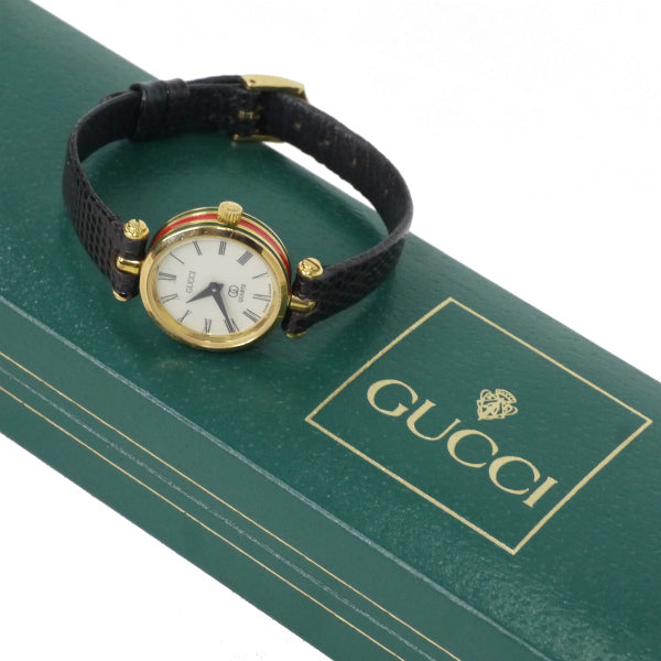 美品GUCCI レディース 腕時計 サイドシェリー ヴィンテージ 可動品 美