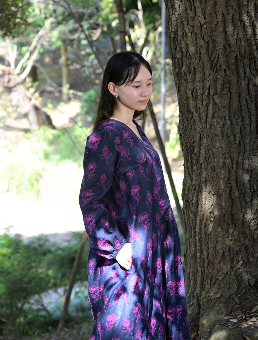 フォレストフラワーデニム刺繍コート☆SALE☆