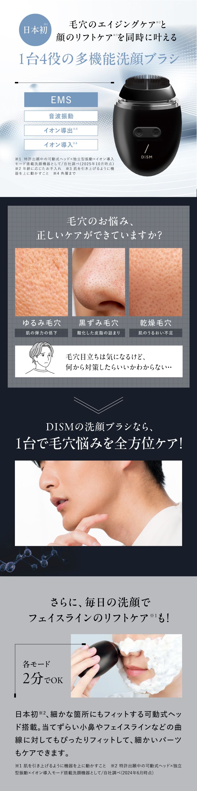 EMS ポアディープクリアアンドリフト ブラシ | DISM(ディズム