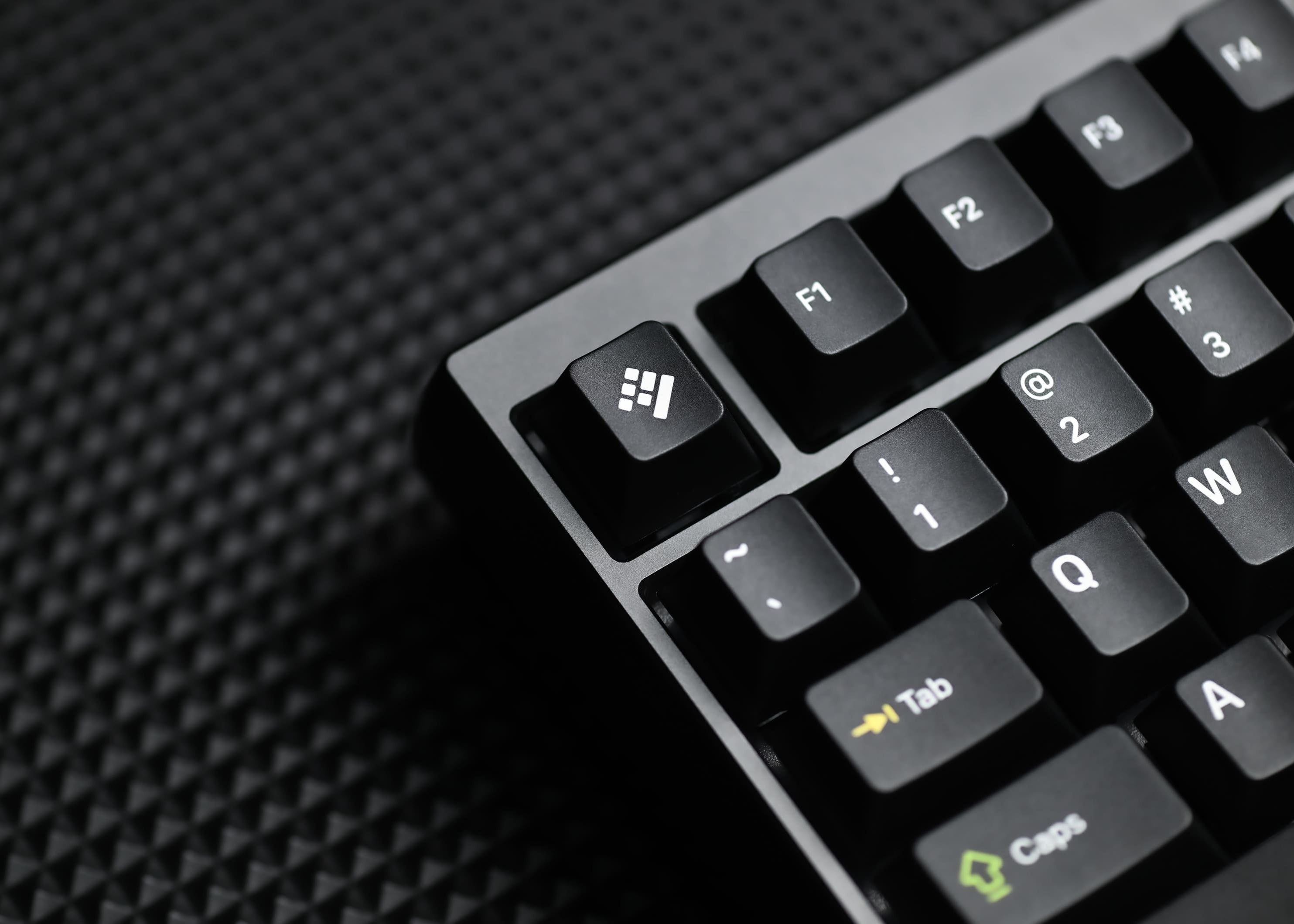 Keyreative KAP White on Black Doubleshot Cherry Profile キー