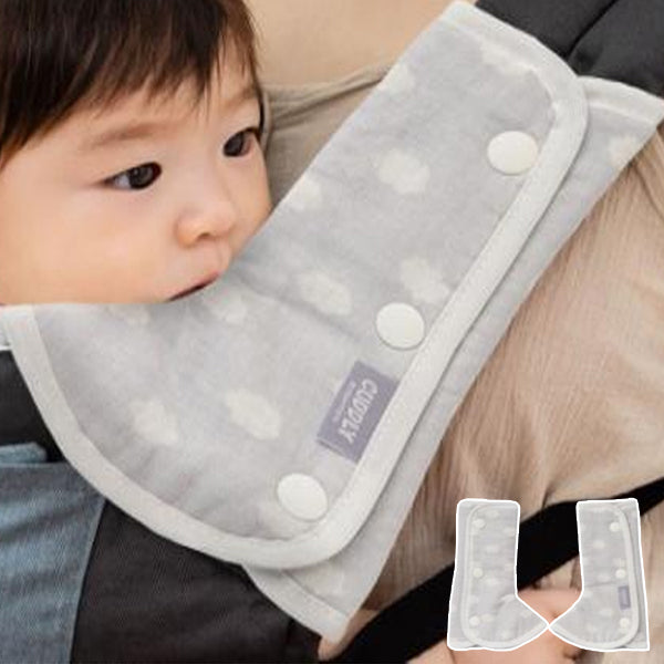 よだれパッド L字型 抱っこ紐 よだれカバー ダブルガーゼ カバー