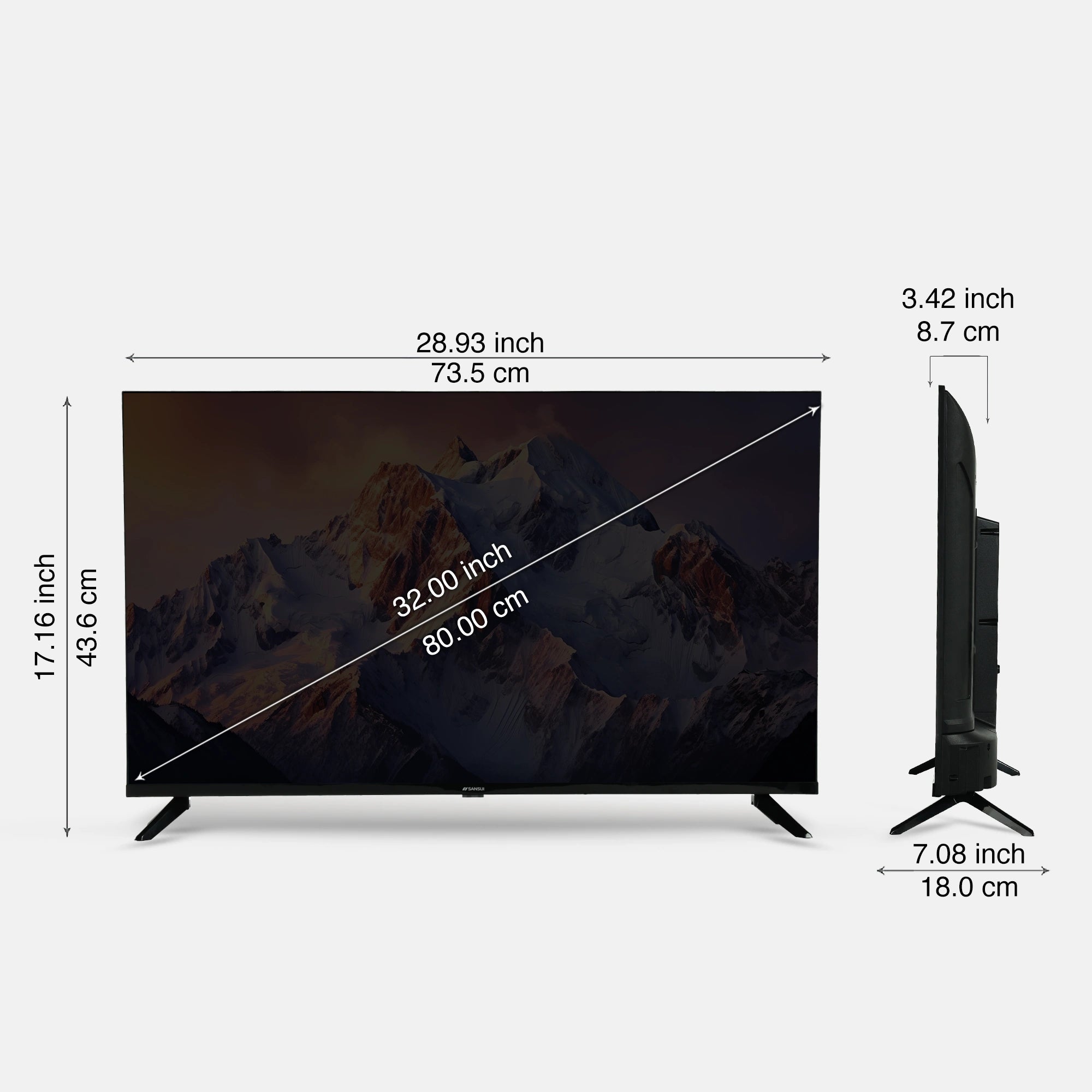 Sansui 80 cm (32) Google TV With HD & HLG Display, Dolby Audio