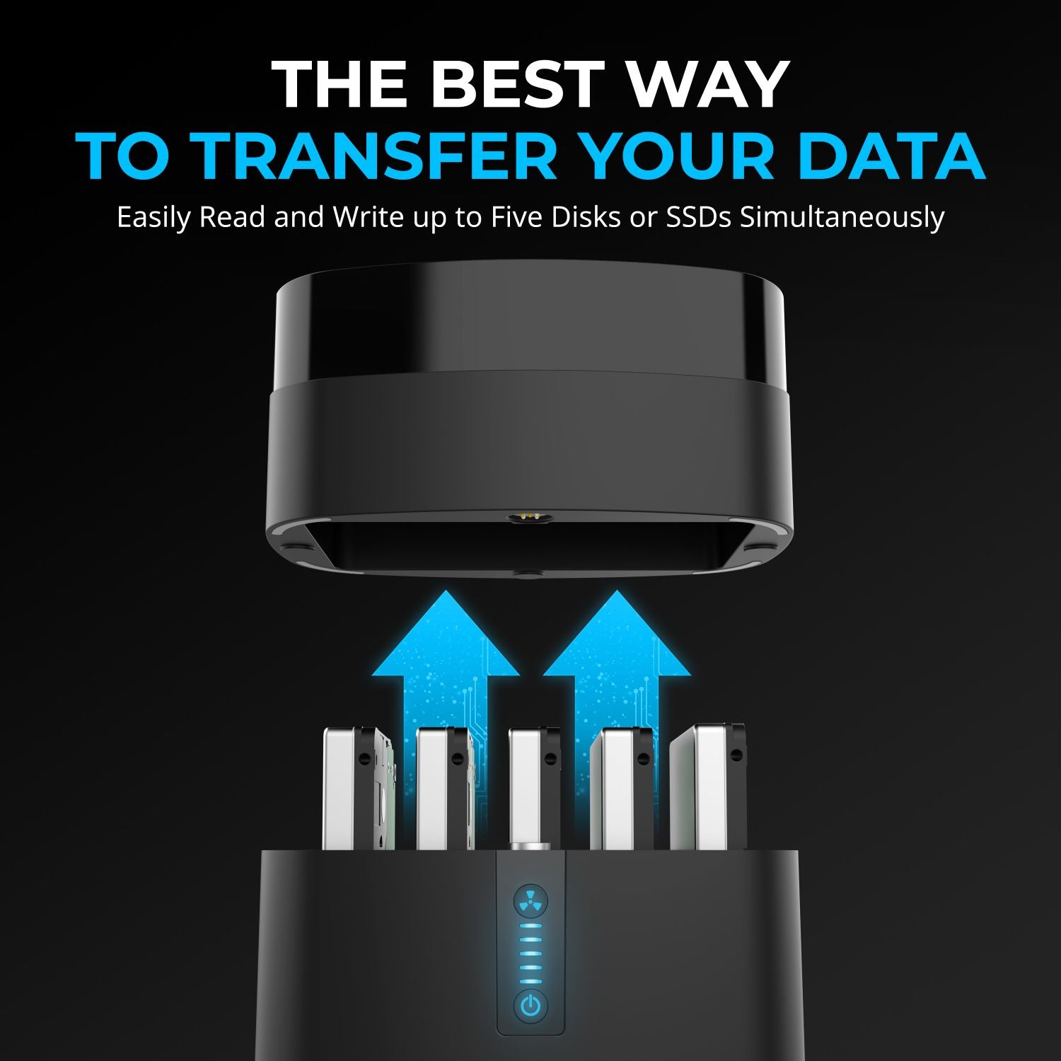 5-Bay USB-C Docking Station for 2.5” SATA HDDs and SSDs - Sabrent