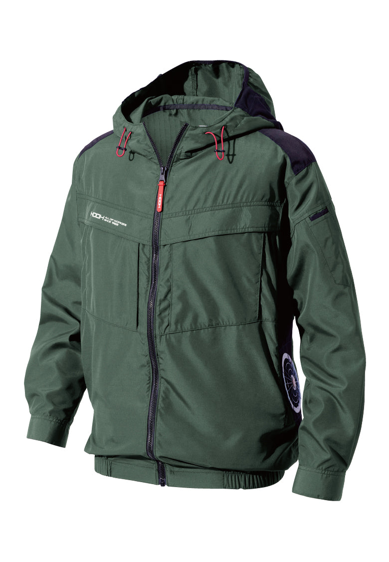 HOOH V8812 鳳皇 フルハーネス対応 撥水加工 サイドファン 空調長袖