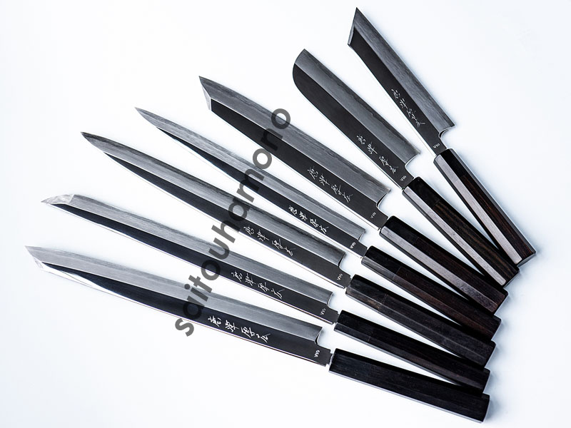 唐津厚広V10鏡面黒丹八角柄和包丁の通販「サイトウ刃物店」