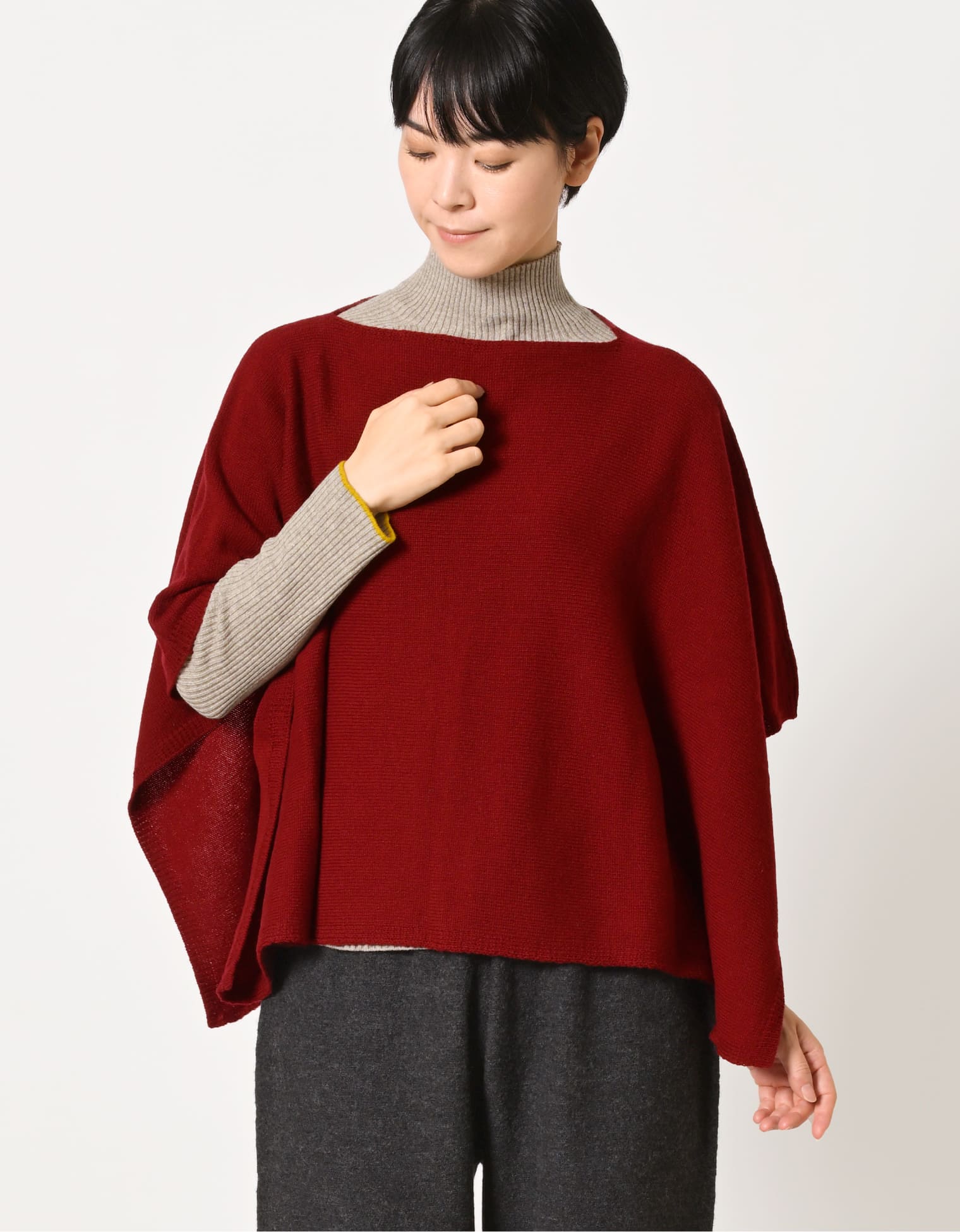 ラルフローレン：希少【カシミヤ混ニット／本革ベルクロ付き】スタンド