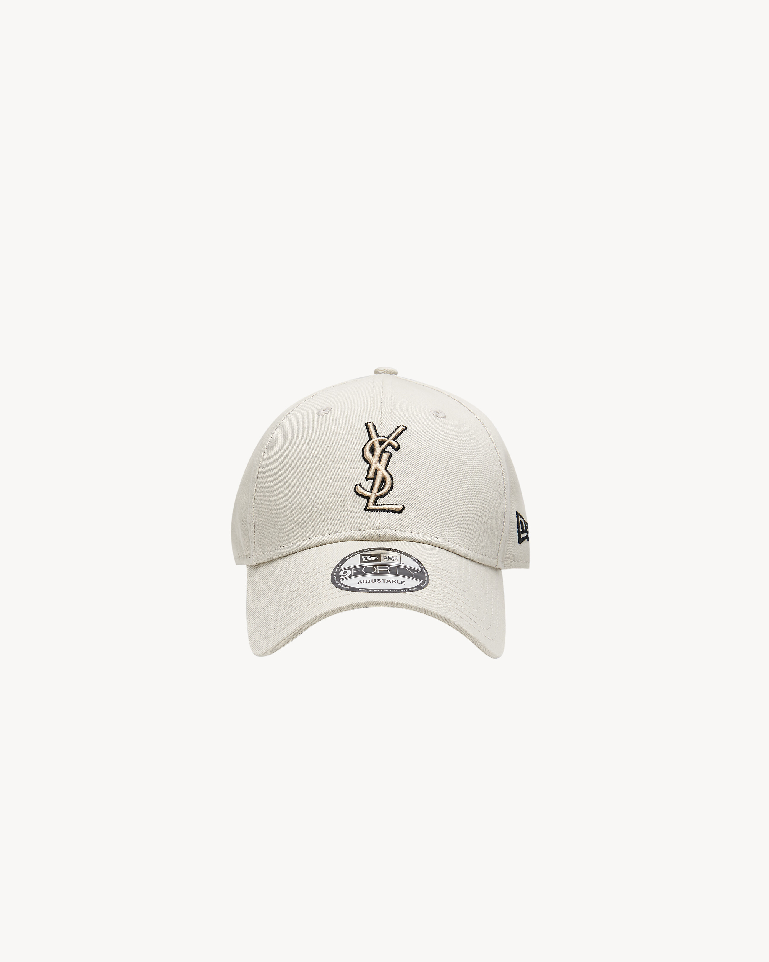 NEW ERA CASSANDRE CAP IN CANVAS in White | Saint Laurent | YSL EN-US