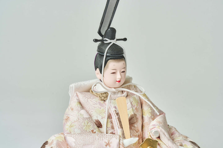 桜色のおひなさまとひな道具 – 人形工房 左京