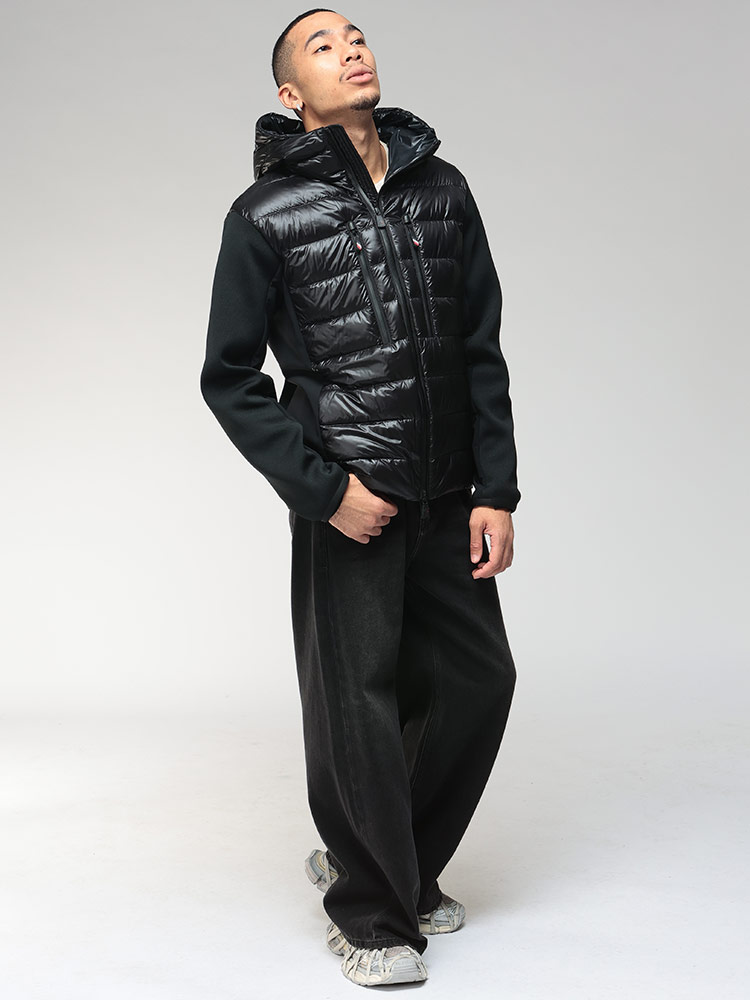 MONCLER (モンクレール) GRENOBLE スウェット切り替え フロントダウン