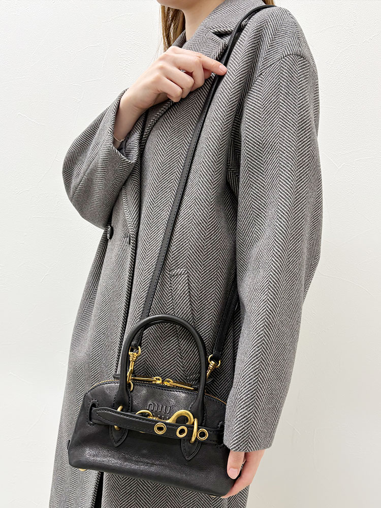 MIU MIU (ミュウミュウ) アバンチュール ミニ ナッパレザー バッグ