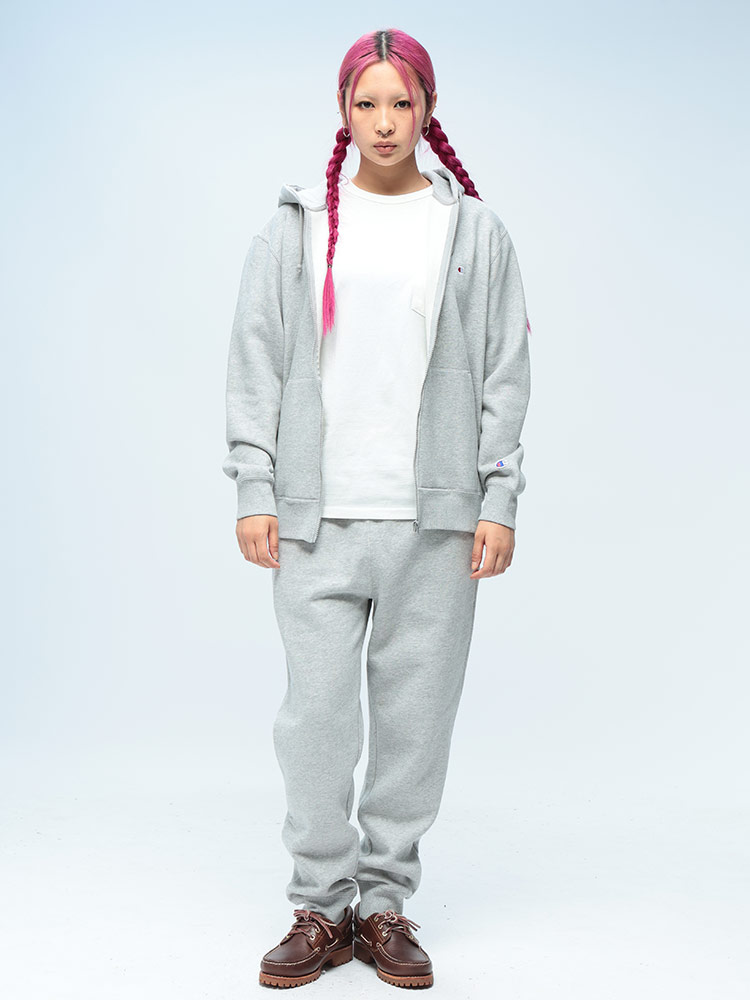 Champion (チャンピオン) 裏起毛 ワンポイント スウェットパンツ M L