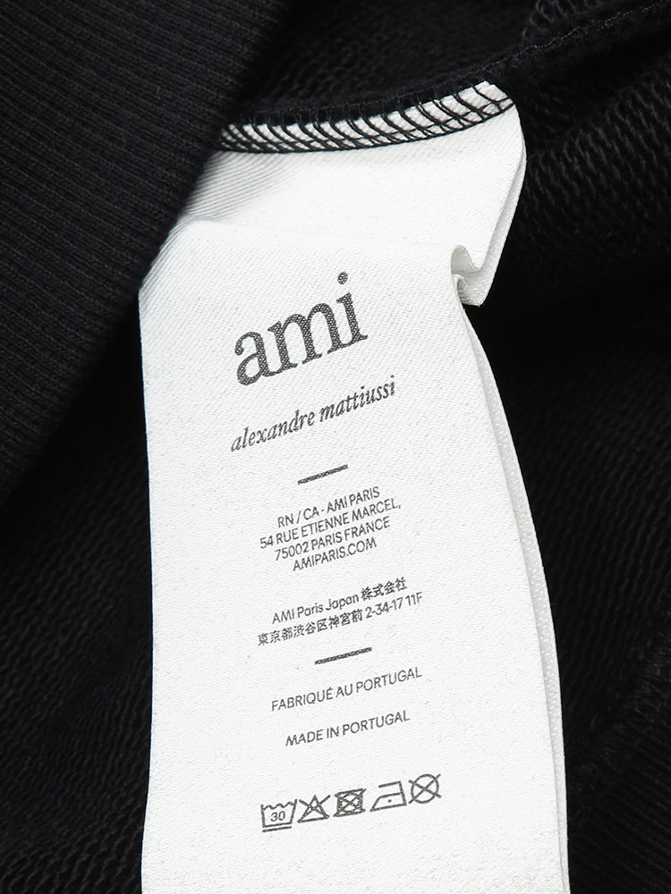 AMI PARIS (アミパリス) ロゴパッチ クルーネック トレーナー Ami de