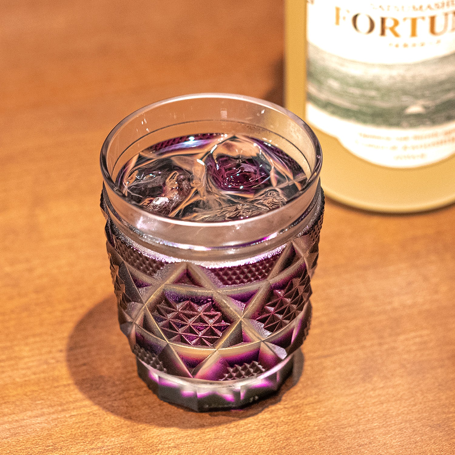 島津薩摩切子】 創作 オールドファッションタンブラー cut15 – ㈱島津