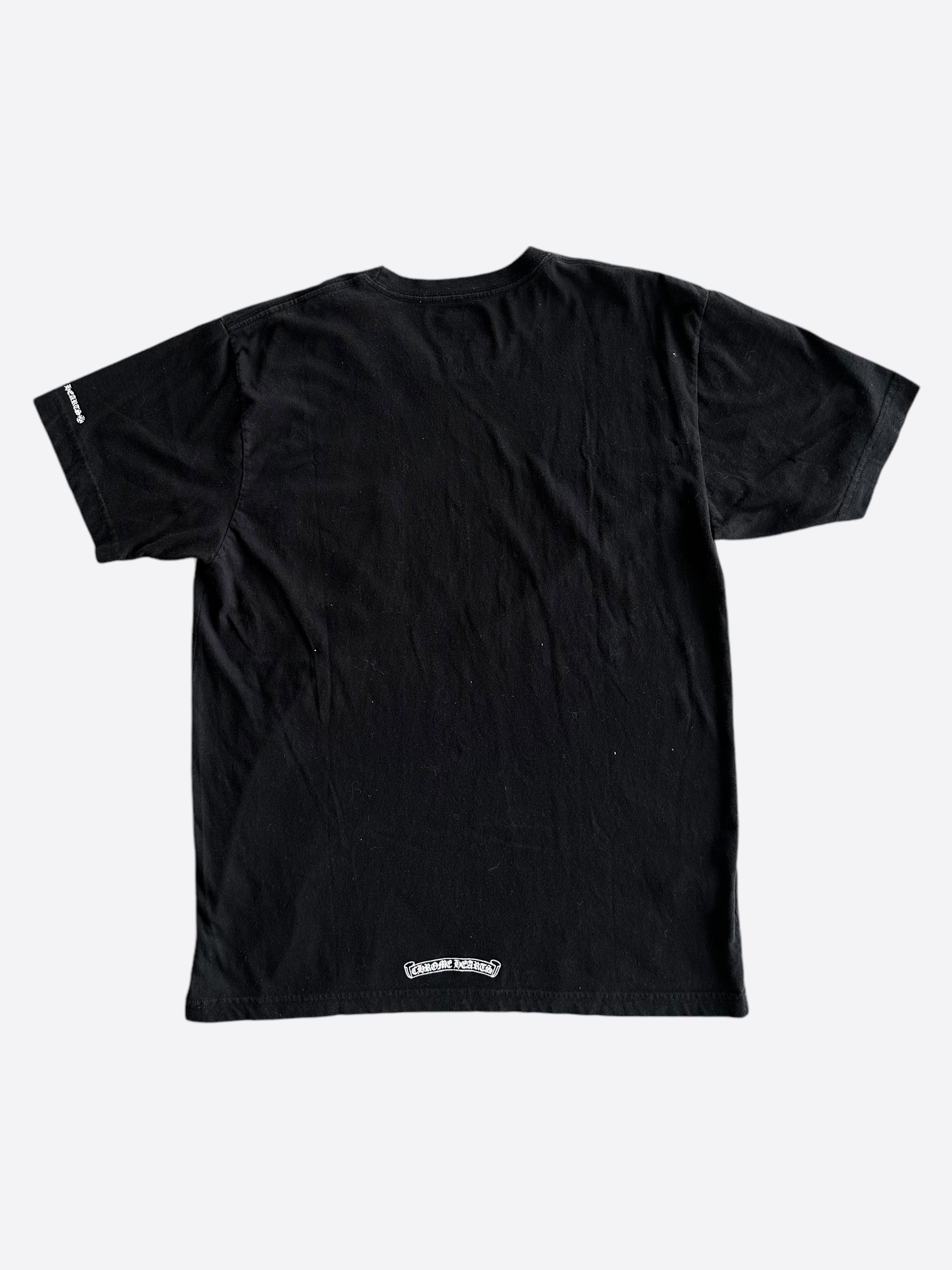 Chrome Hearts Black & White Collar Logo T-Shirt – Savonches