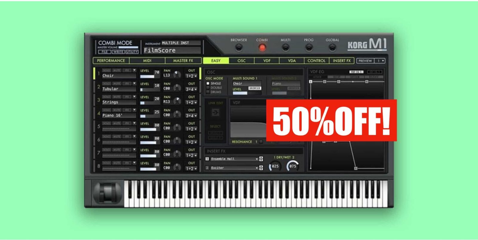 M1』Korgが誇るミュージック・ワークステーション（広範囲な音楽制作を