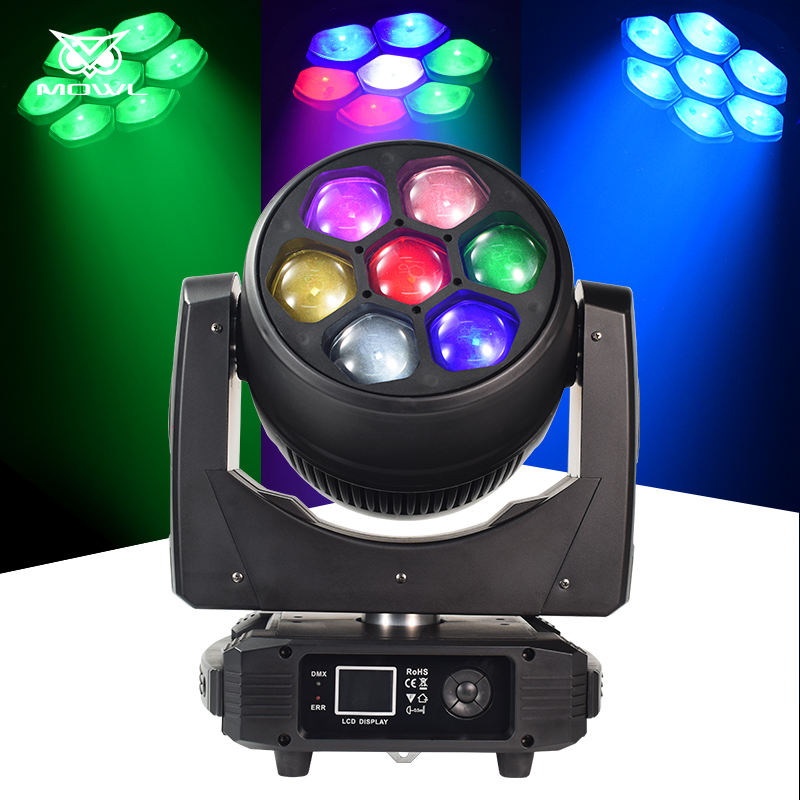 7x40 Bee Eye 7*40W RGBW LED Wash Moving Head Light for Stage