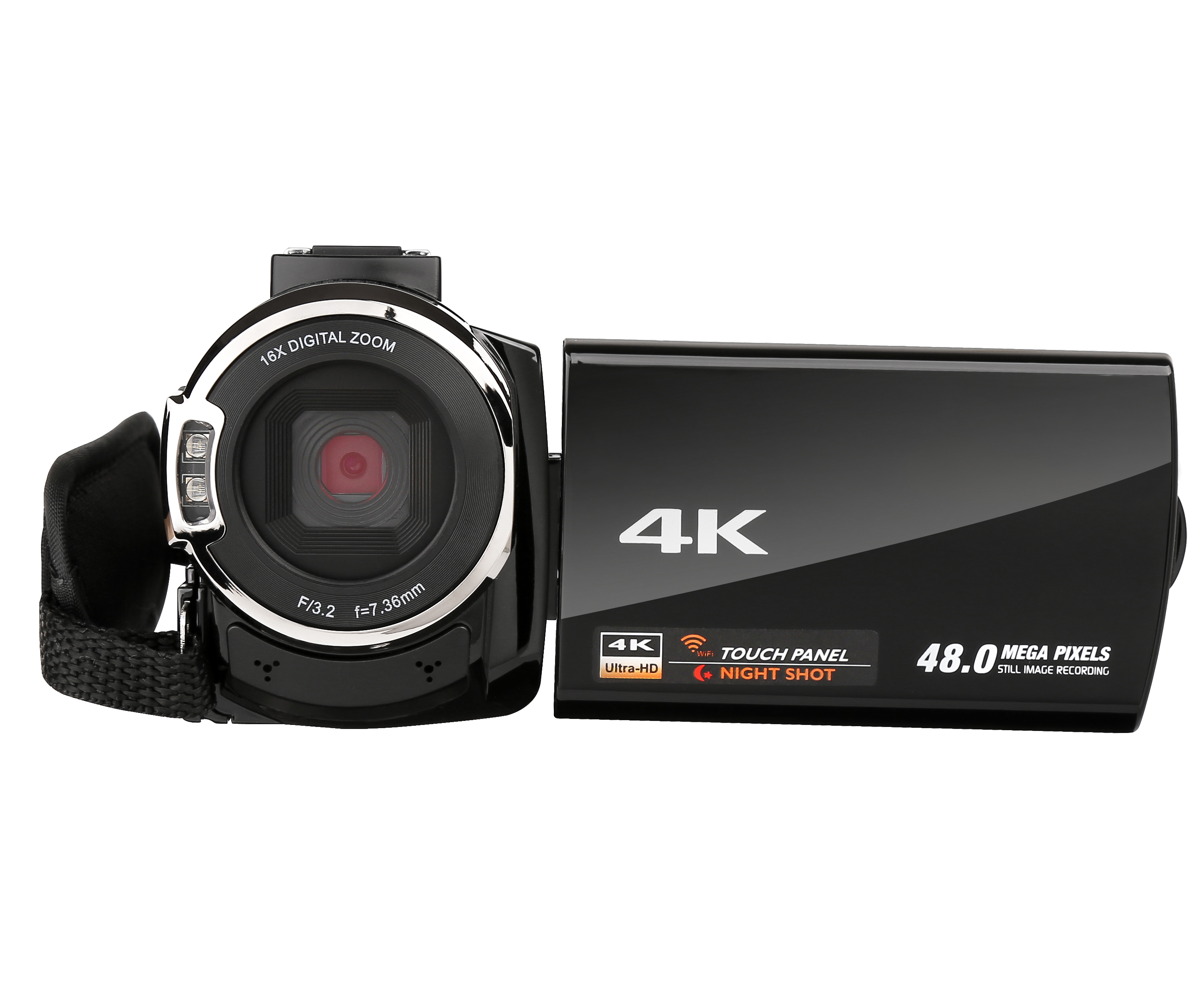 プロフェッショナル4Kビデオカメラ WiFi機能搭載 3.0インチタッチ