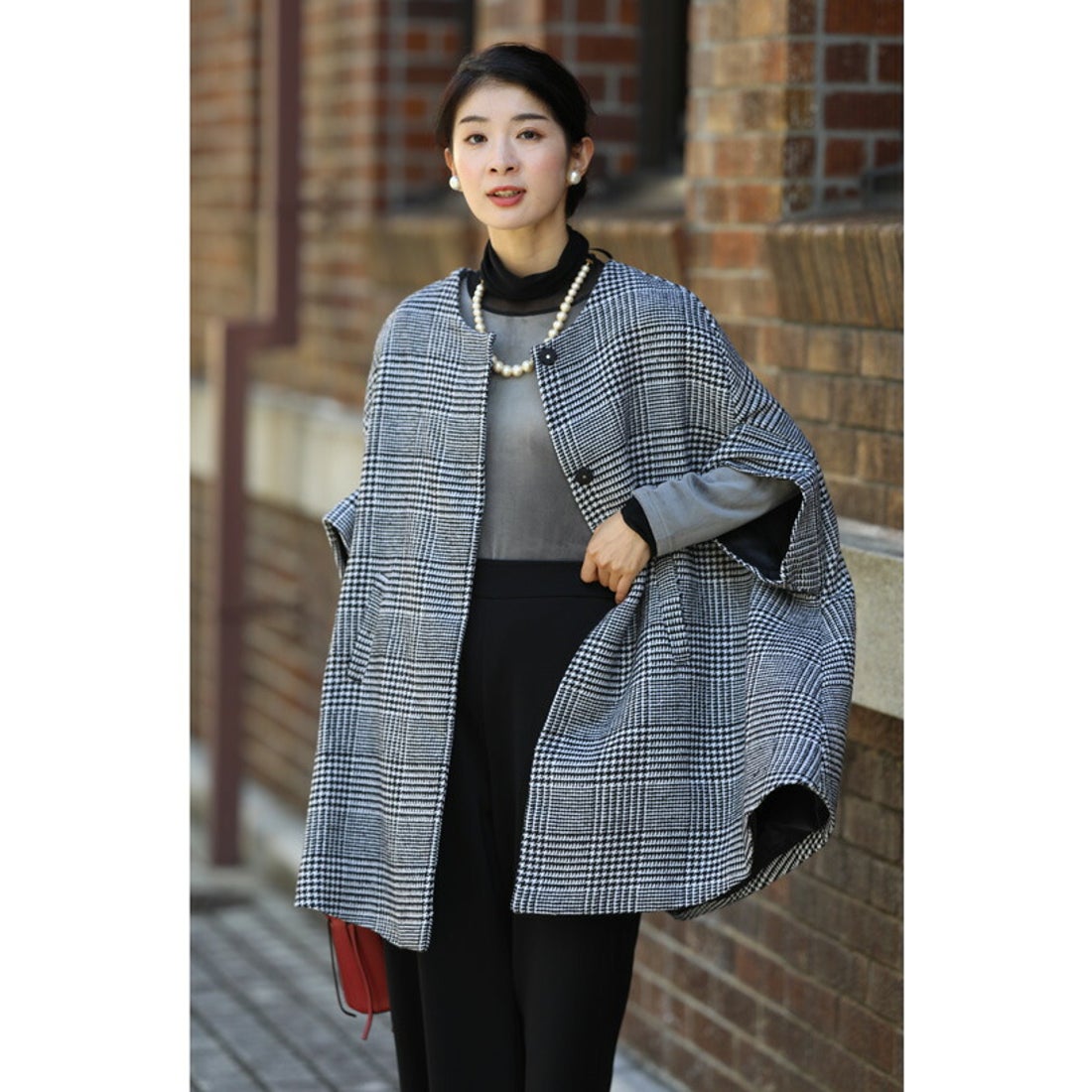 カワイイ CAWAII クラシカルな雰囲気を纏う品格グレーチェックの