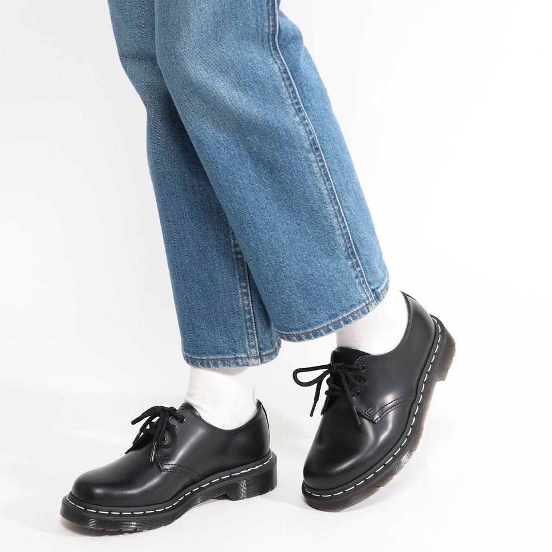 ドクターマーチン Dr.Martens 1461 WHITE-STITCH 3ホールブーツ
