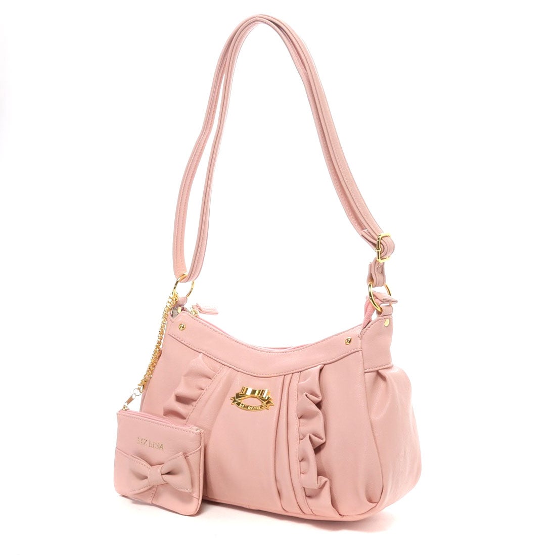 リズリサ LIZ LISA フリルラリボンポーチ付きフリルショルダーバッグ