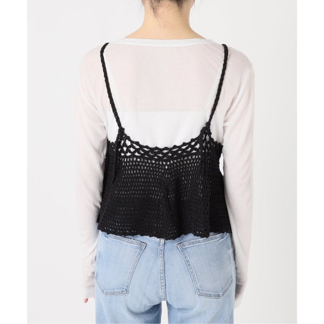 スピック＆スパン Spick & Span 《追加》クロシェニットキャミソール