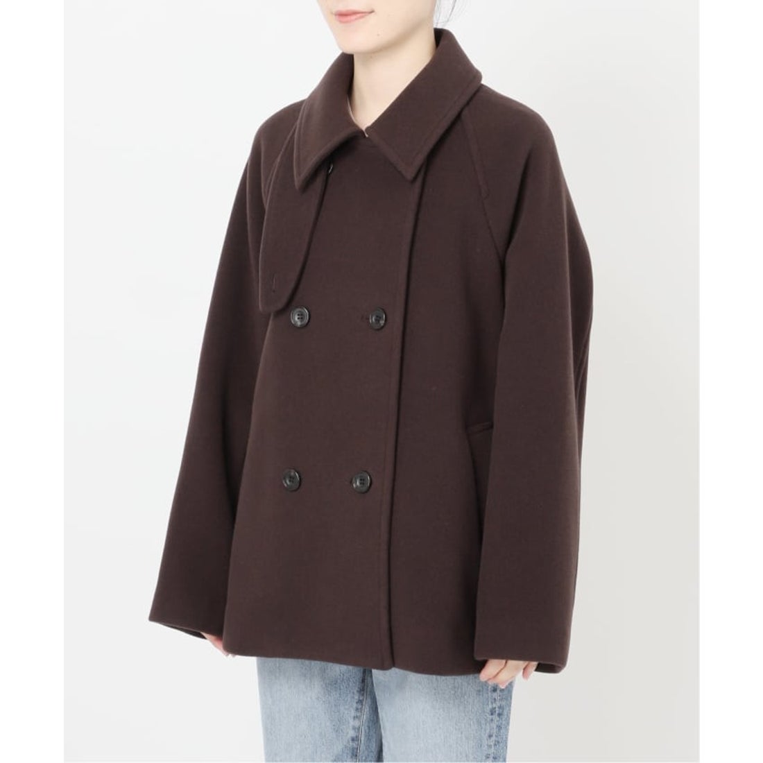 スピック＆スパン Spick & Span S160スタンドカラーショートコート