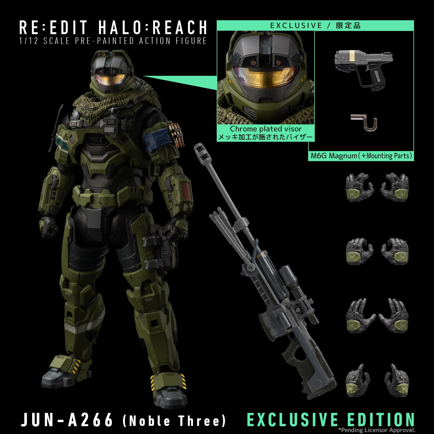 RE:EDIT HALO: REACH 1/12 SCALE JUN-A266 (Noble Three) EXCLUSIVE