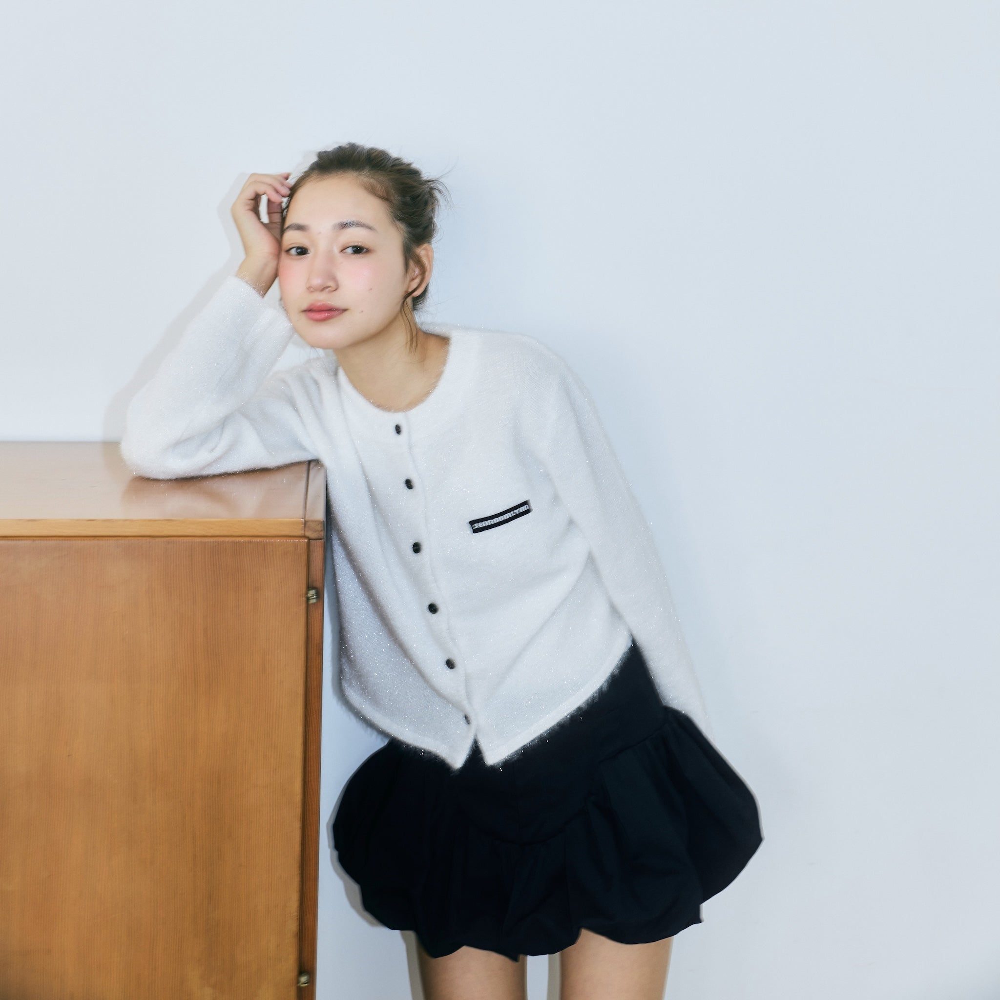 Glitter Yarn Knitカーディガン