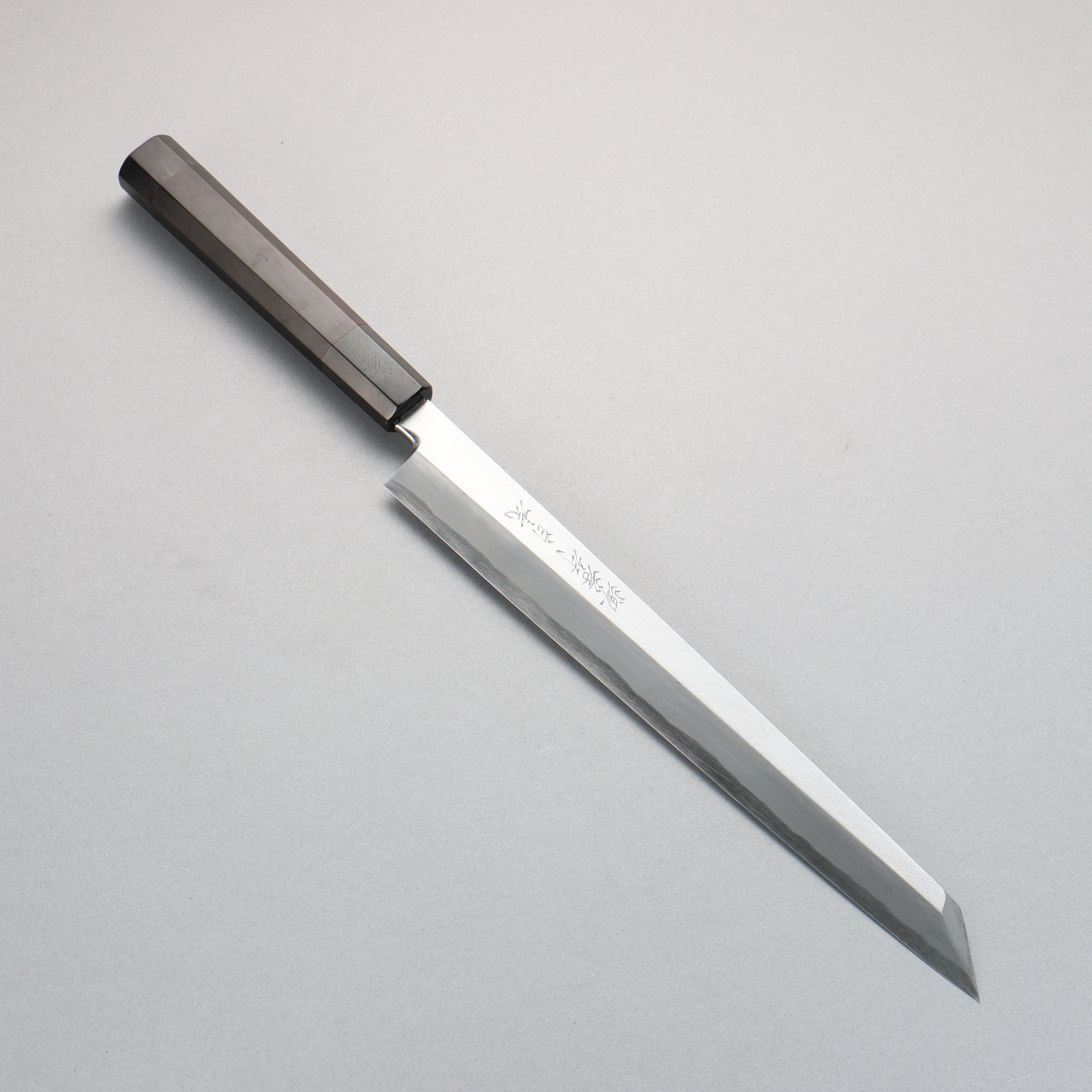 堺 孝行 白虎 白一鋼 切付柳刃包丁 270mm 黒檀柄 鞘付き – 清助刃物 Japan