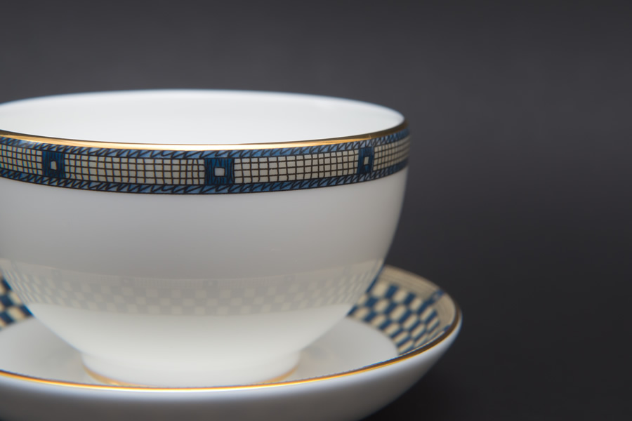 ウェッジウッド サムライ ジャパニーズティーカップ＆プチトレイを