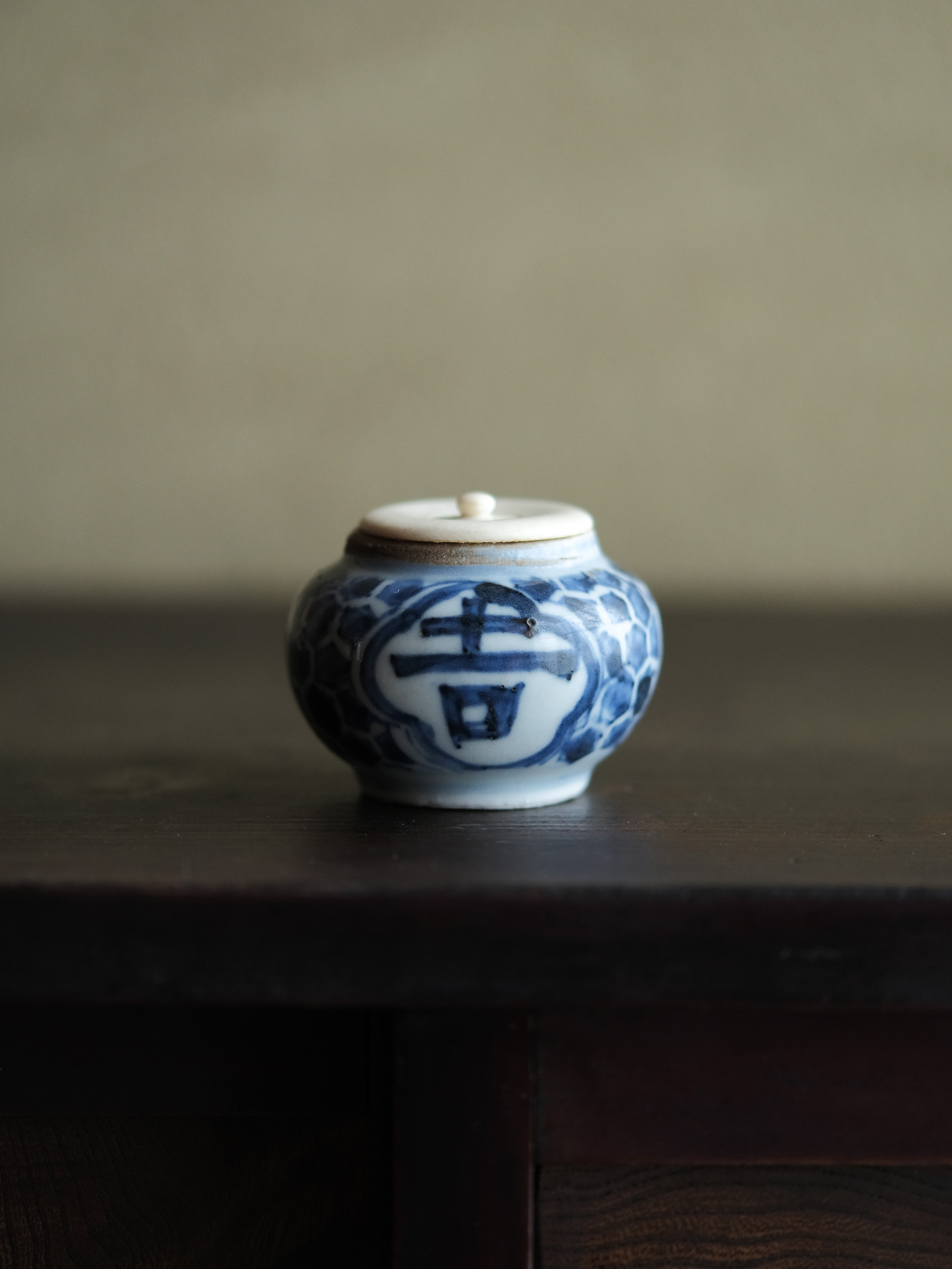 明朝 古染付 青花茶入 | 骨董と詩学 Antique & Poetics | 蛇韻律