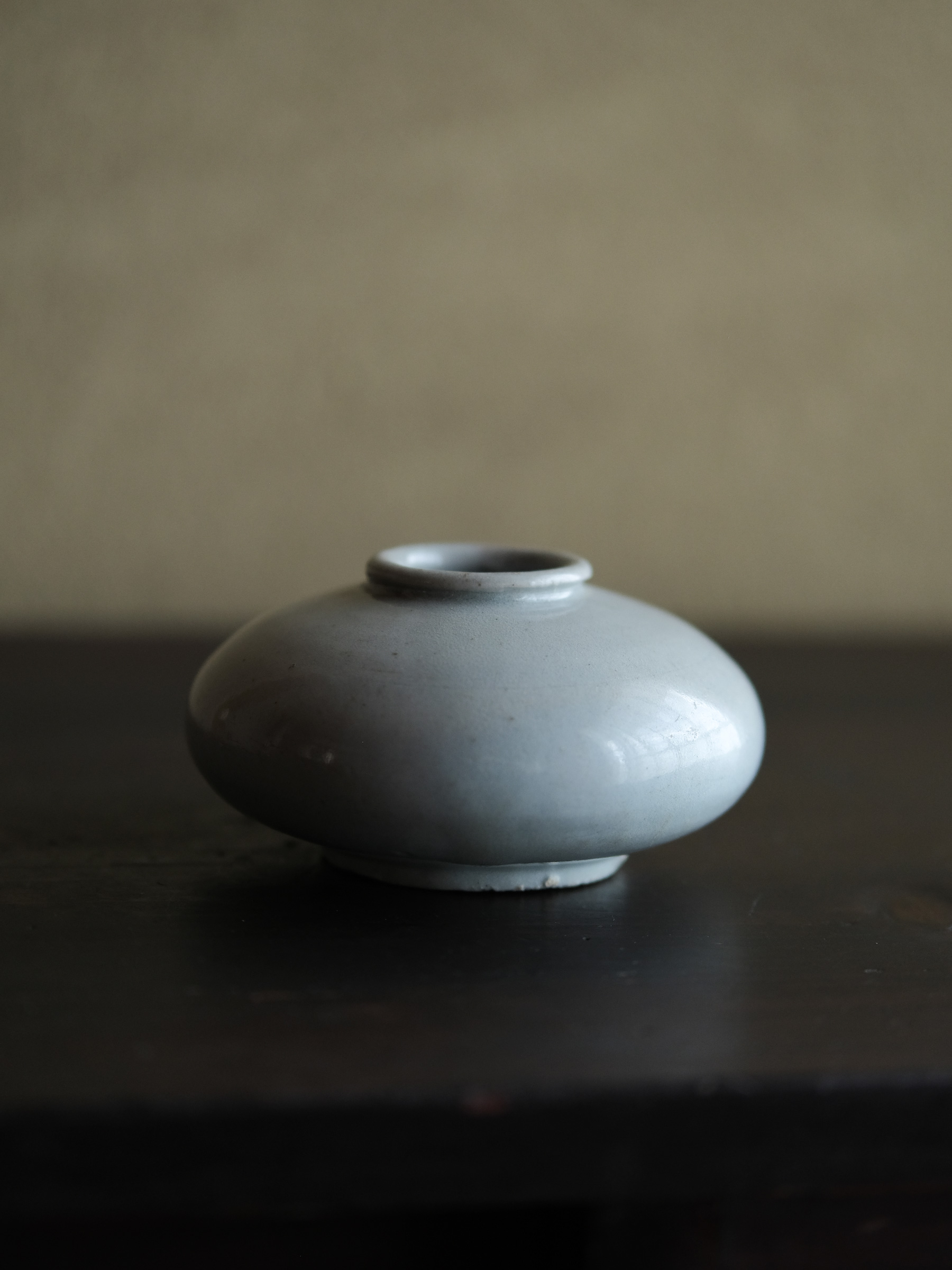 李朝 白磁小壺 丸壺 (塩笥盃) 李朝白磁壺（塩笥） : 青蓮亭日記