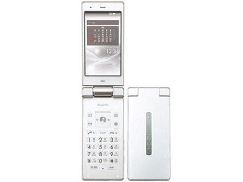 AU KDDI SHARP SHF32 AQUOS K ANDROID FLIP PHONE CELL UNLOCKED WHITE