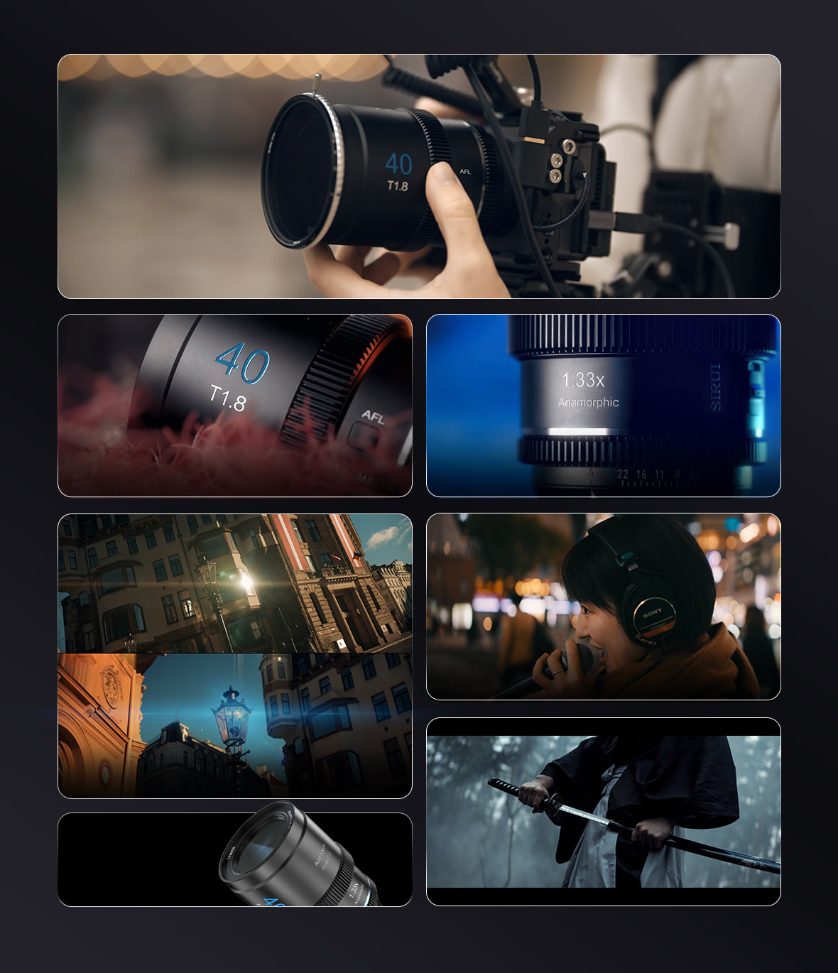 SIRUI 40mm T1.8 1.33x S35 Autofocus Anamorphic Lens