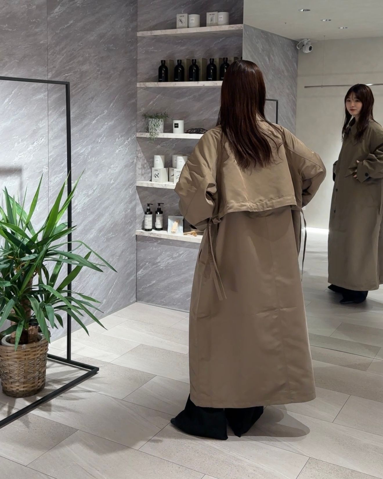 ànuke - Twill Soutiencollar Coat / ツイルステンカラーコート (モカ