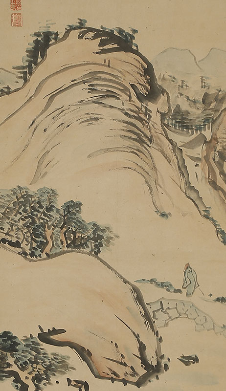 秋景山水図｜商品一覧｜新古美術わたなべ