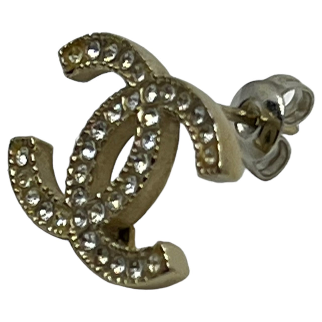 CHANEL(シャネル) ココマークラインストーンピアス/片耳ピアス