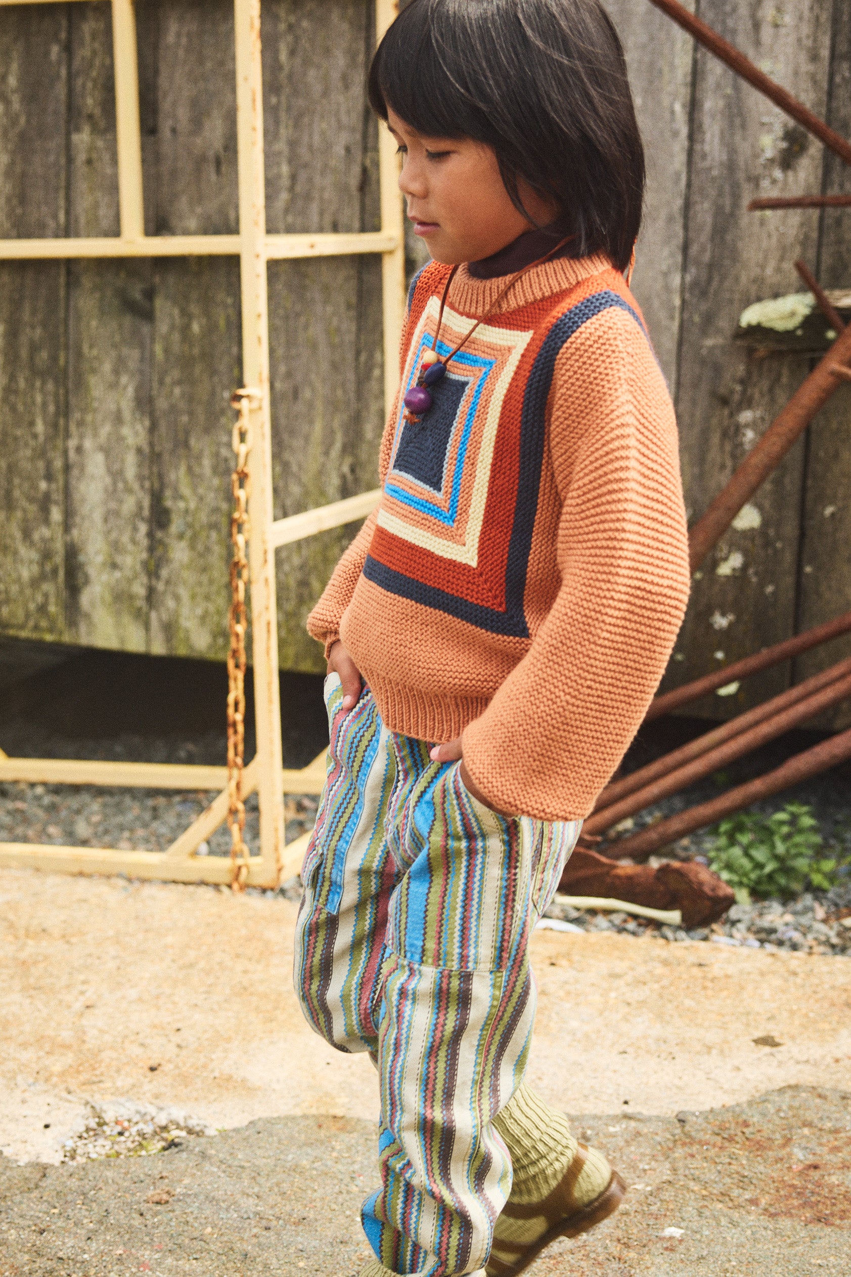 Log Cabin Crewneck Sweater – Misha & Puff