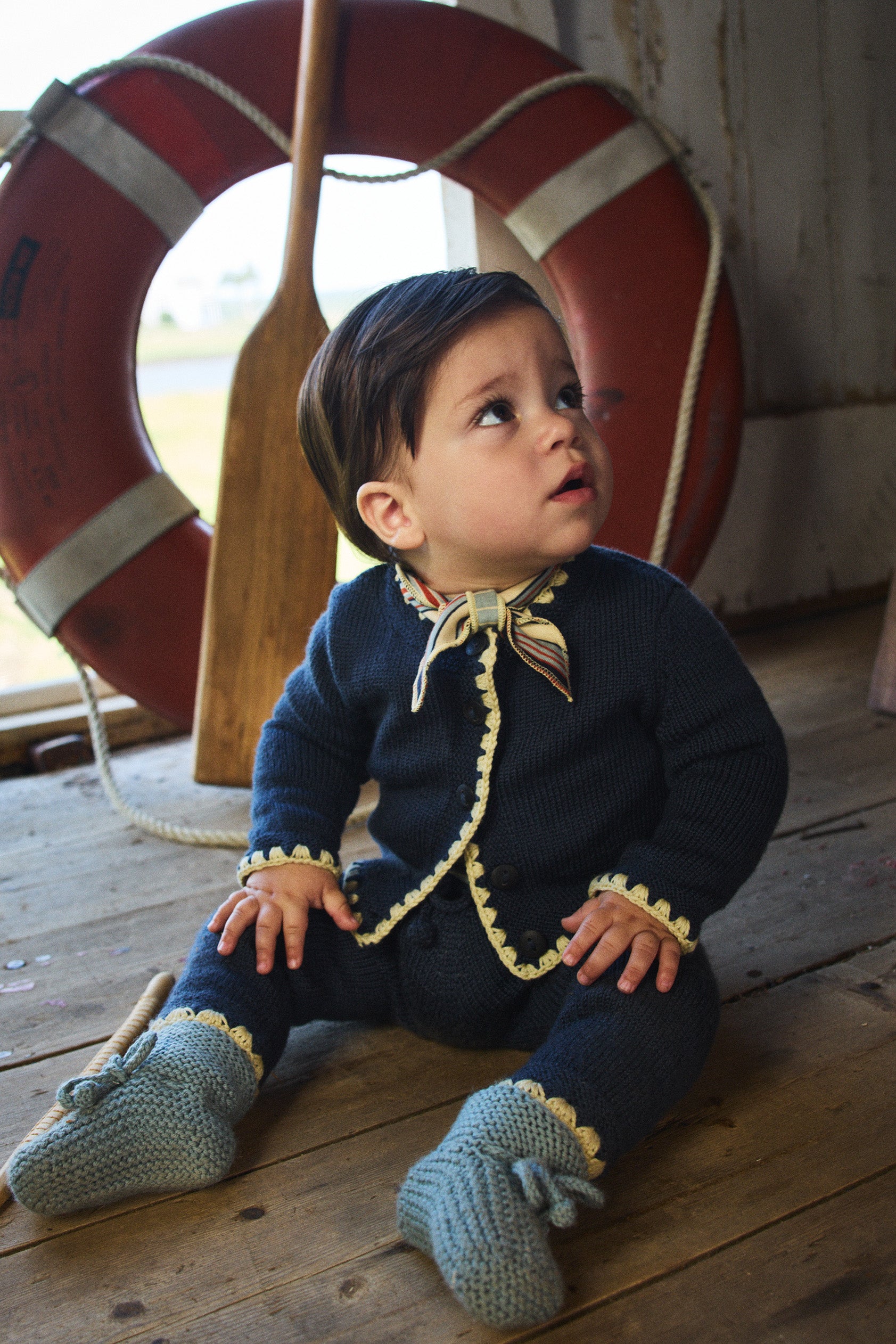 Baby Long Sleeve Scout Onesie – Misha & Puff