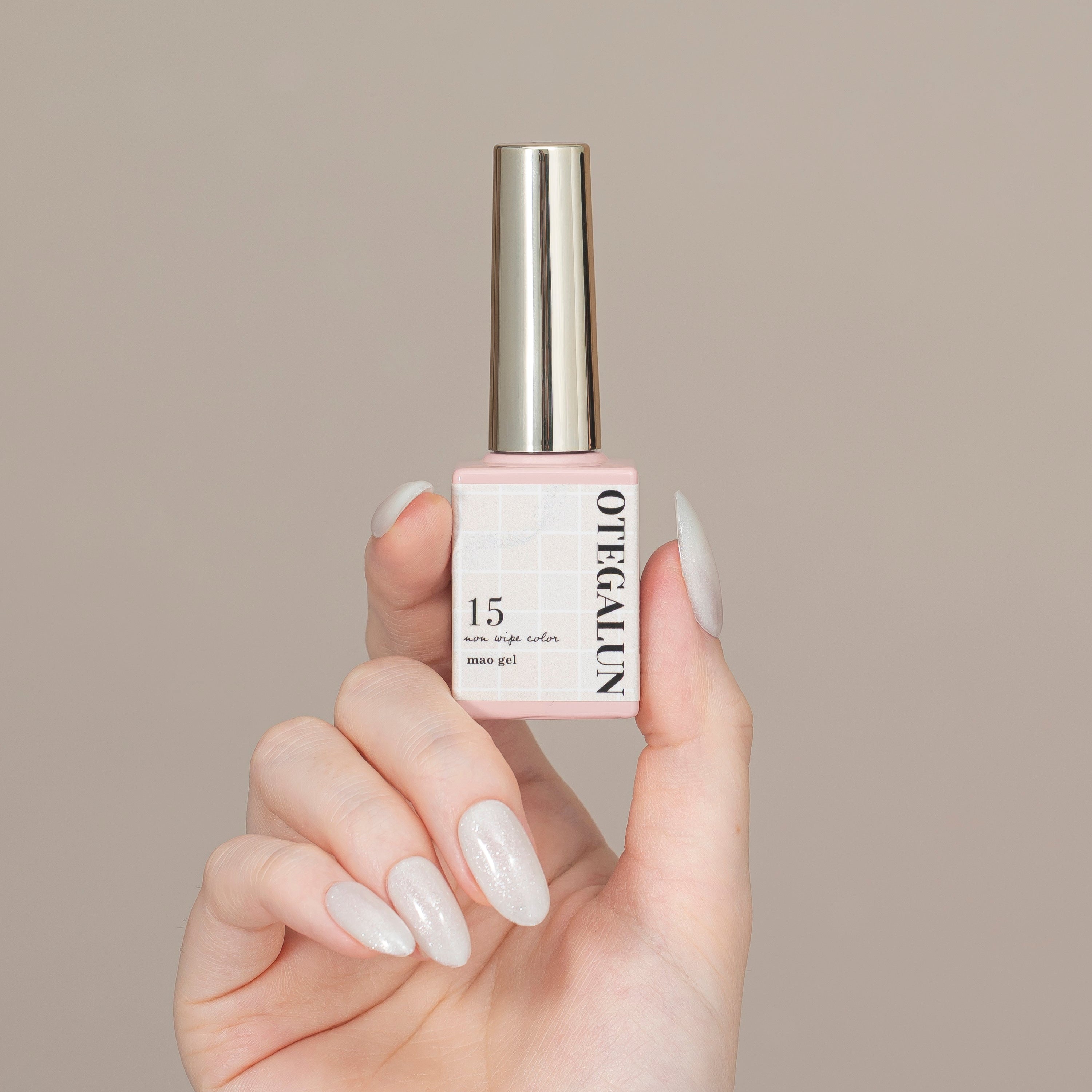 オテガルン15 - ホワイトパメ【パメ（パール＆ラメ）入り】