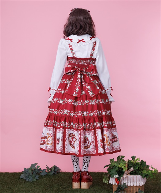 ベイクドベリーロング丈ジャンパースカート【三次予約】 | Chalmiere