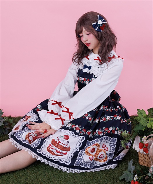 ベイクドベリージャンパースカートセット | Chalmiere | axes femme